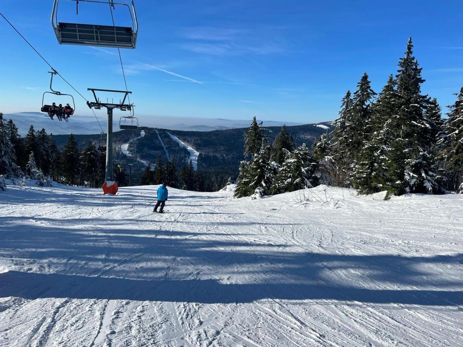 Lipno Apartments Bergmax, Ski Areal Lipno 16Min Dojezd - Resort Male Lipno S Terasou A Zahradkou, Parking Free Cerna v Posumavi Bagian luar foto