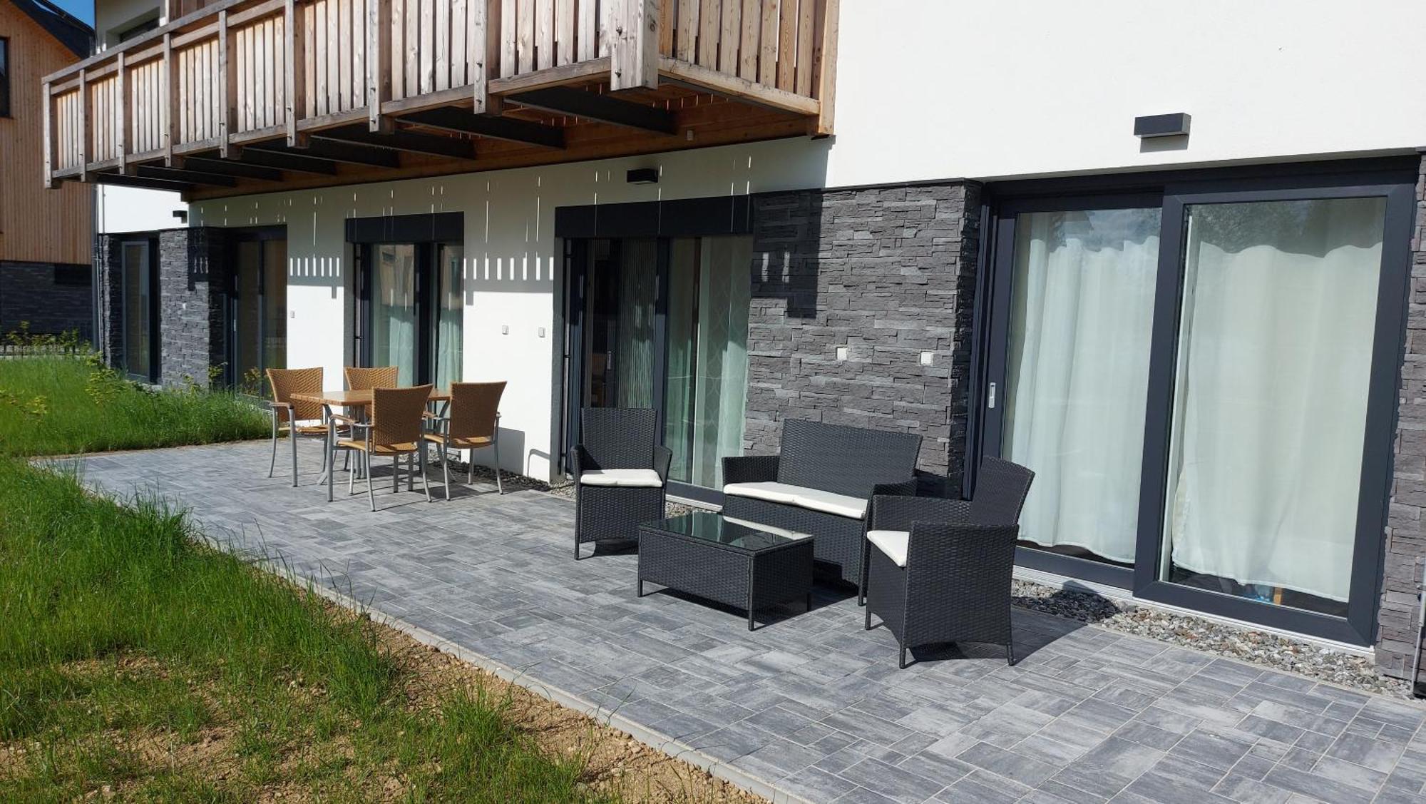 Lipno Apartments Bergmax, Ski Areal Lipno 16Min Dojezd - Resort Male Lipno S Terasou A Zahradkou, Parking Free Cerna v Posumavi Bagian luar foto